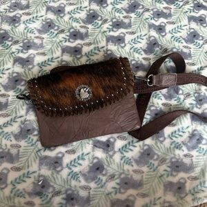Brown Leather Crossbody Bag